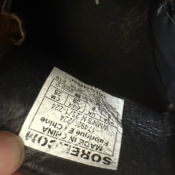 Sorel Emelie Waterproof Tan Brown Ankle Booties Size 8 - Picture 6 of 8